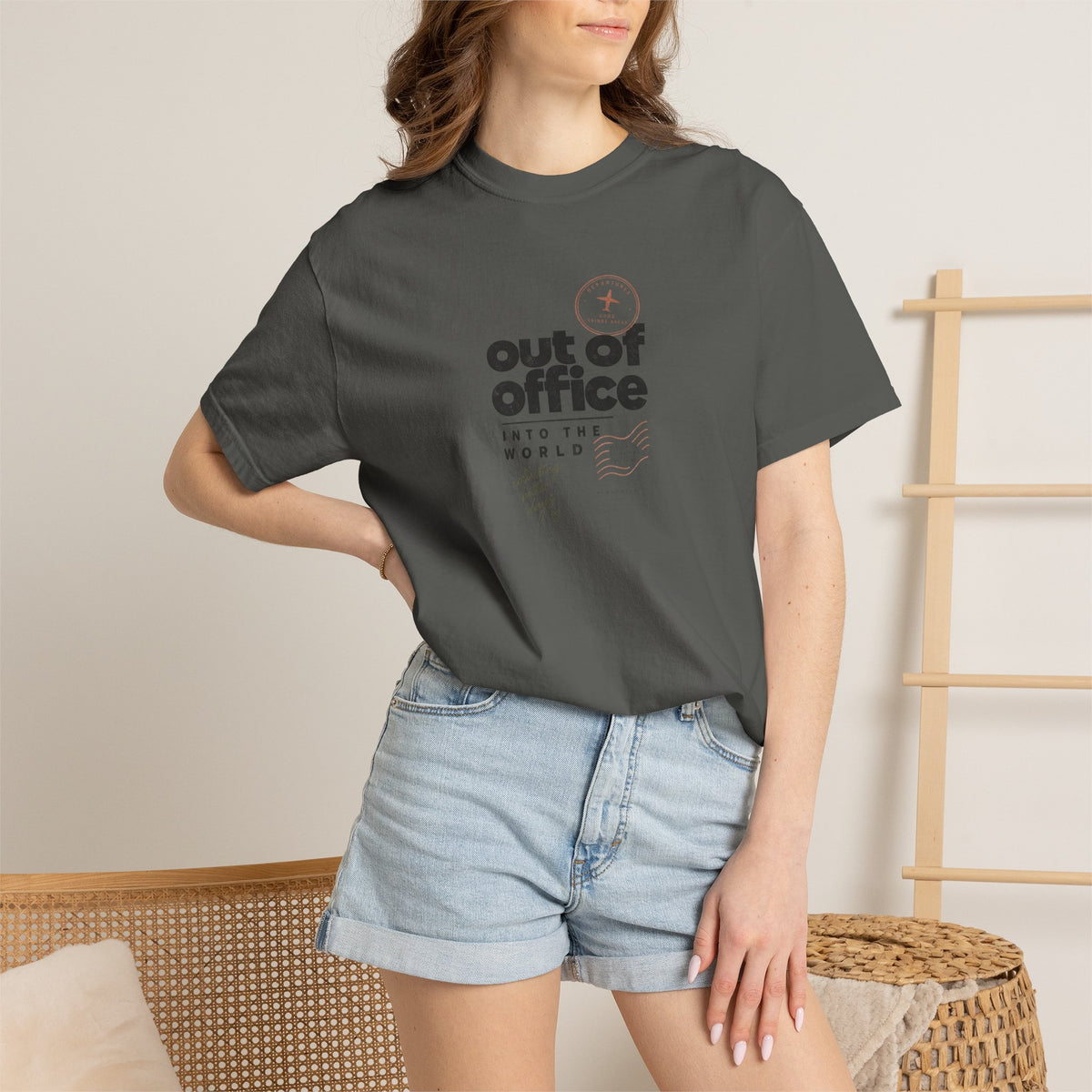 Out of Office T-Shirt — "Out of Office" Graphic Tee for Travel & Remote Work