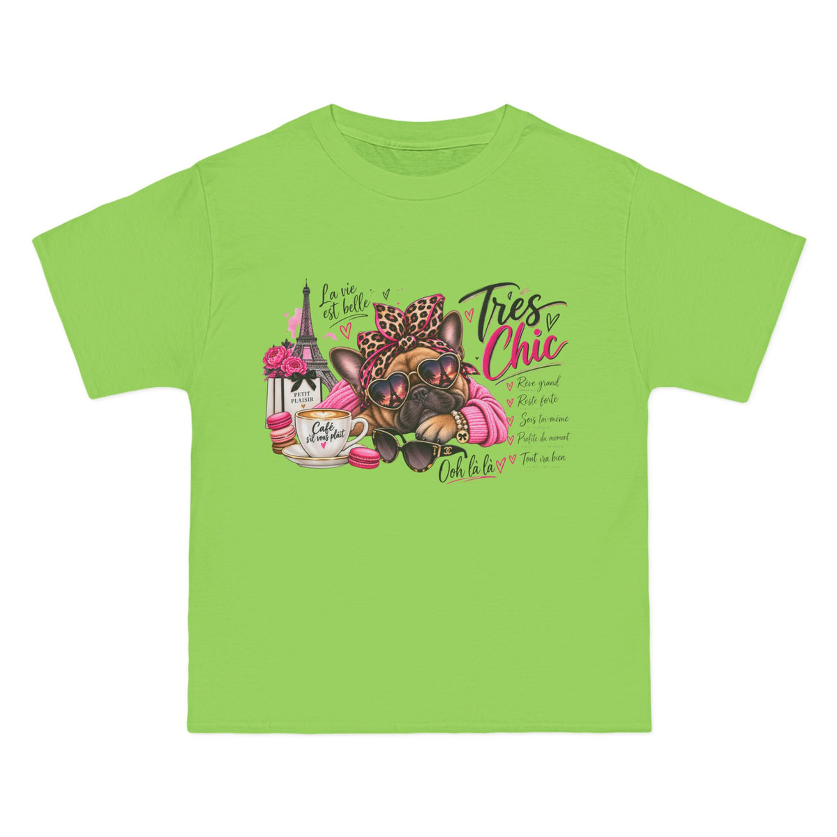 T-Shirt — Très Chic French Bulldog Graphic Tee