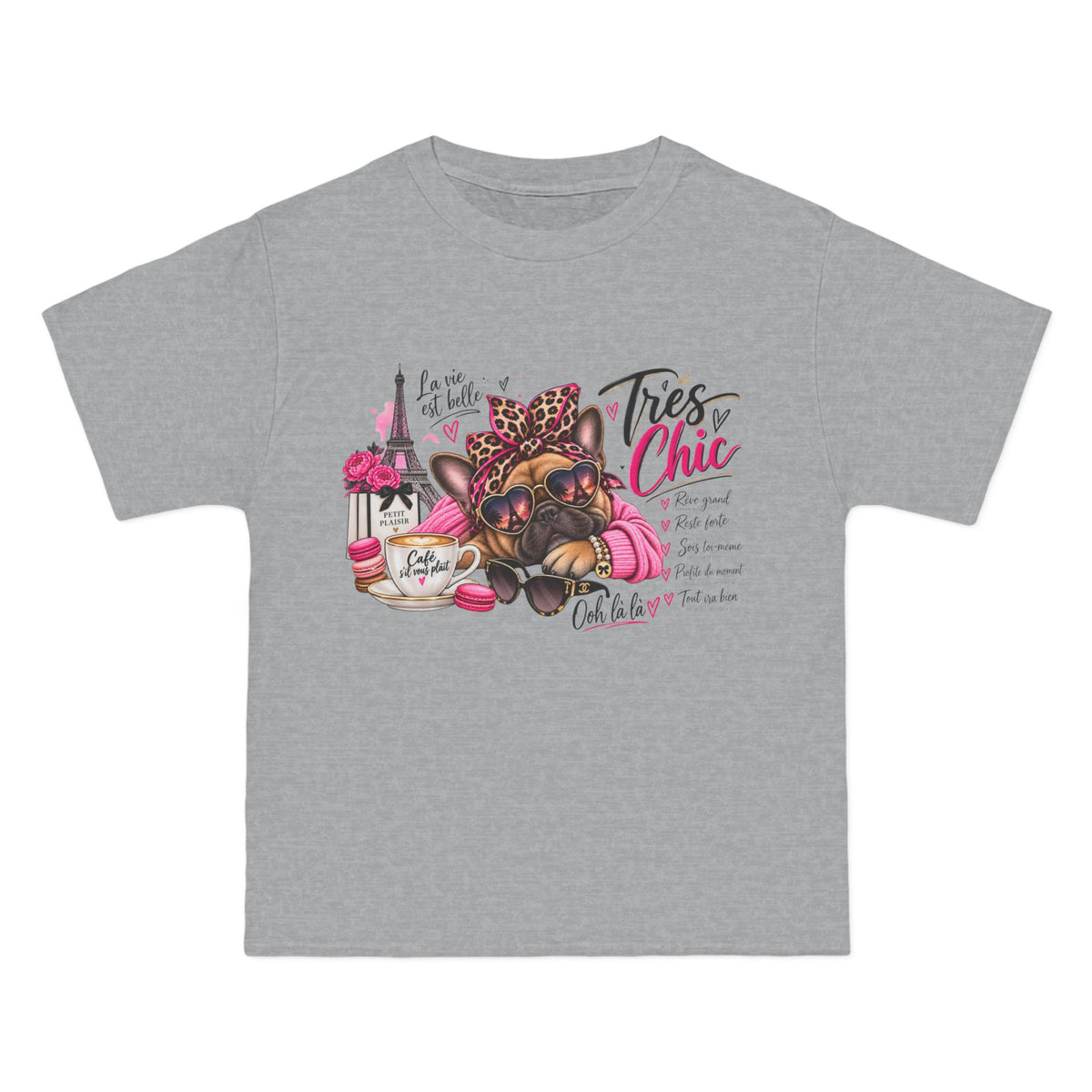 T-Shirt — Très Chic French Bulldog Graphic Tee