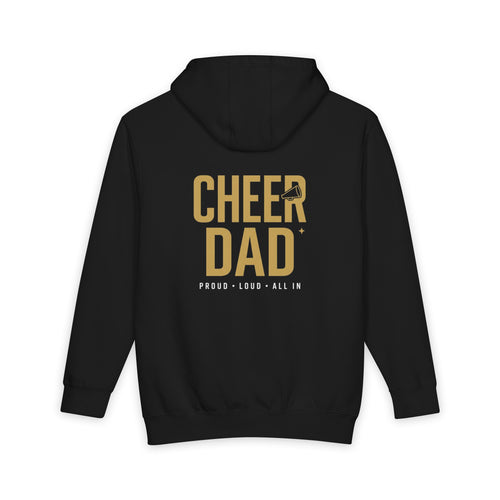 Cheer Dad Hoodie — Proud Loud All In High School Cheer Dad Pullover