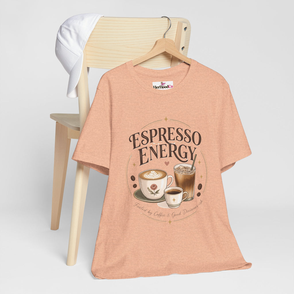 Espresso Energy Coffee Tee — Cute Latte & Cappuccino Graphic T-Shirt