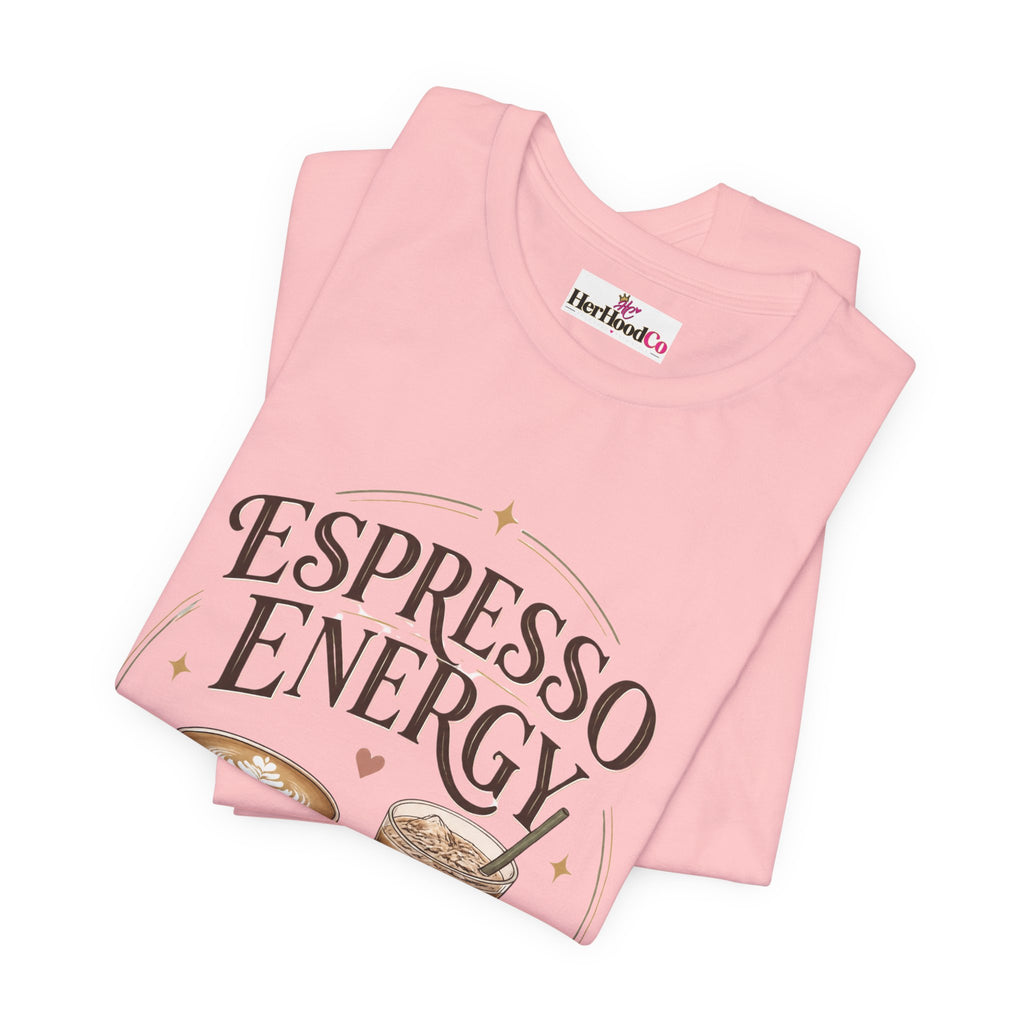 Espresso Energy Coffee Tee — Cute Latte & Cappuccino Graphic T-Shirt