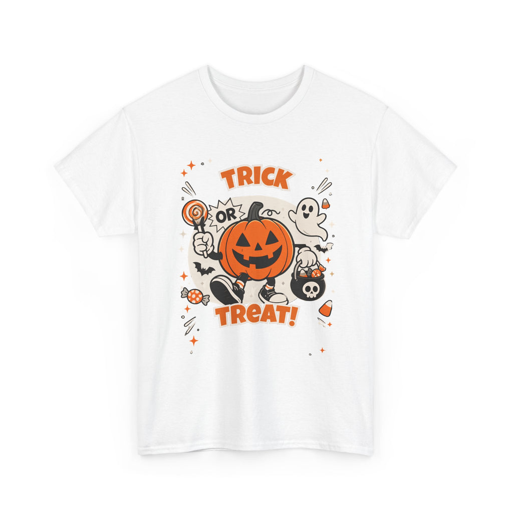 Halloween Trick or Treat T-Shirt — Cute Jack-o'-Lantern & Ghosts Tee