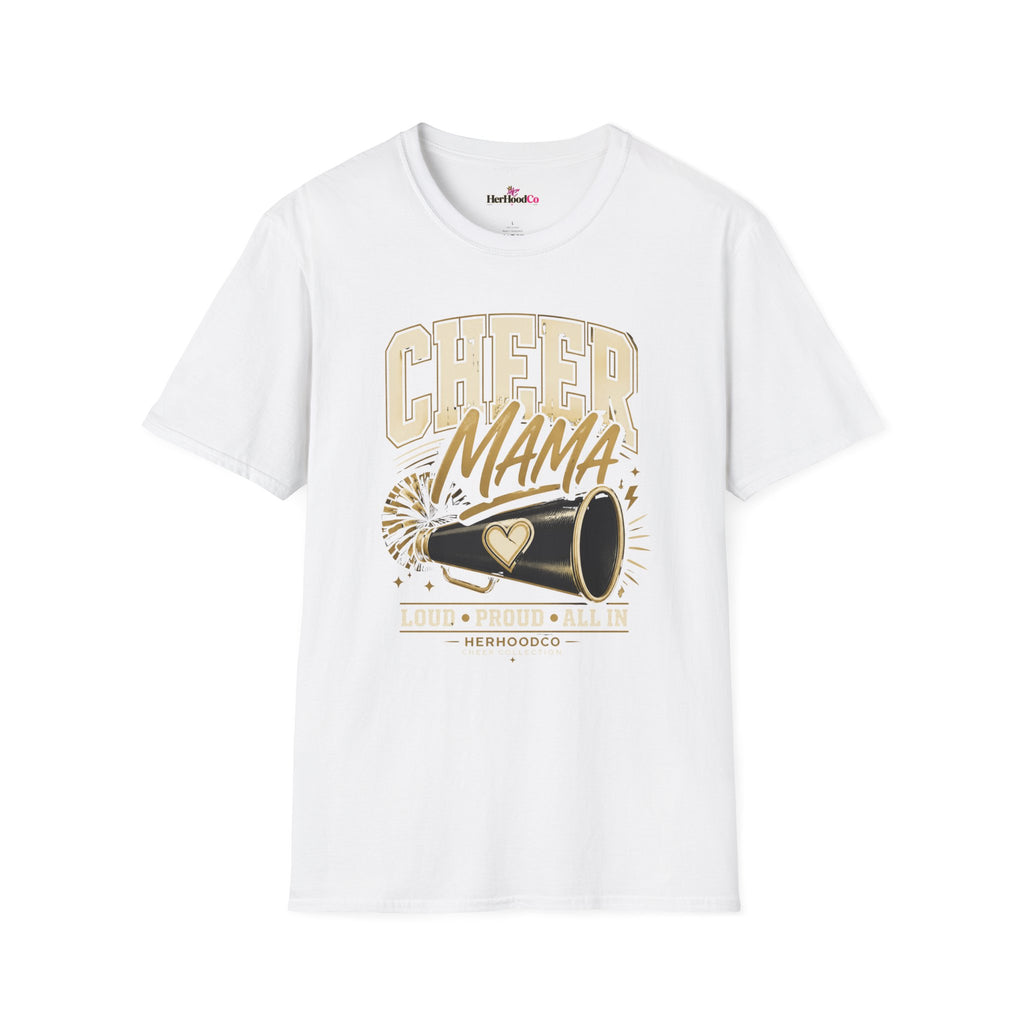 Cheer Mama T-Shirt — Retro Megaphone Cheer Mom Shirt