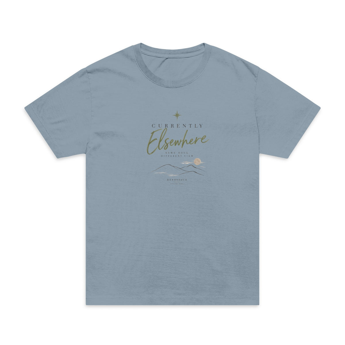 Eleanor Mountain Script T-Shirt — Vintage Adventure Graphic Tee