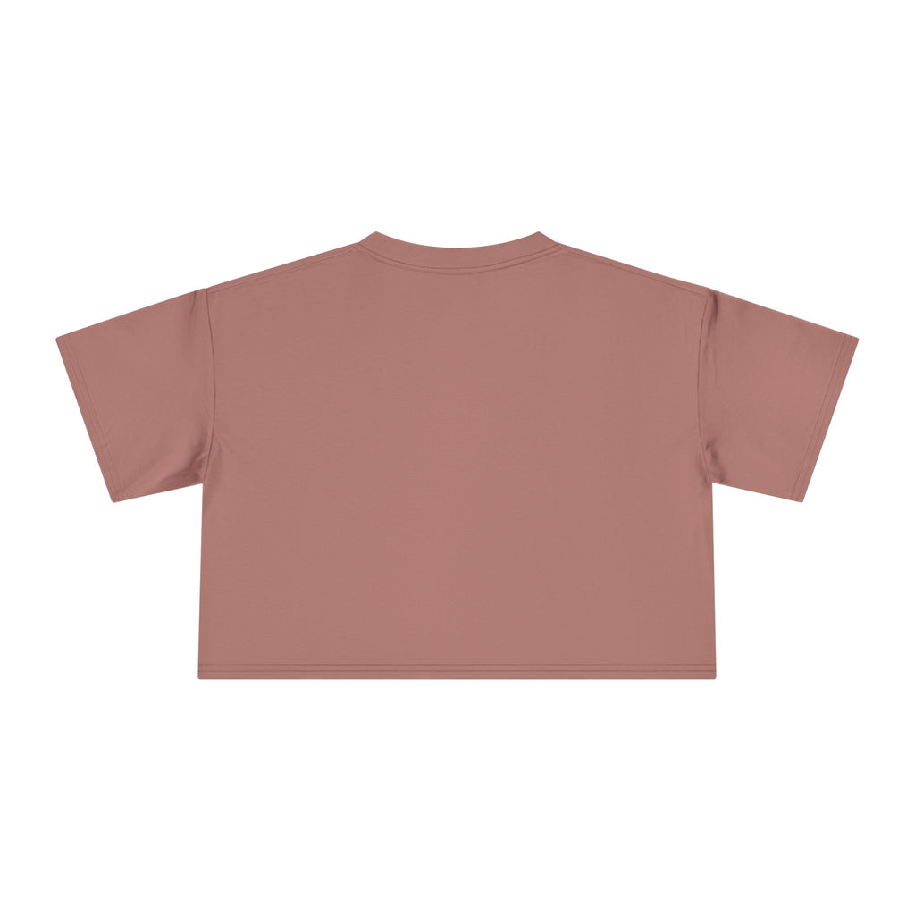 Sunset Arch Crop Tee — "Good Vibes Only" Pastel Boho Graphic