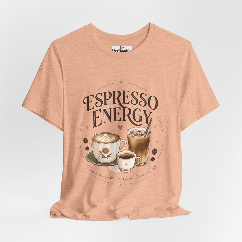 Espresso Energy Coffee Tee — Cute Latte & Cappuccino Graphic T-Shirt