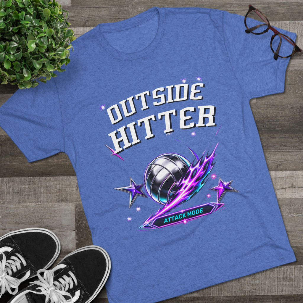 Outside Hitter Volleyball Tee — Attack Mode Graphic Shirt