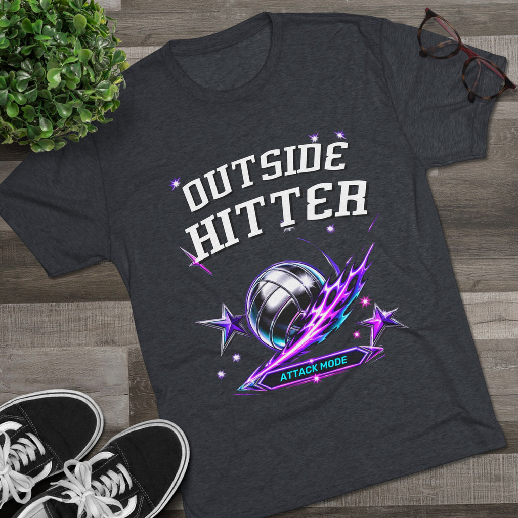 Outside Hitter Volleyball Tee — Attack Mode Graphic Shirt