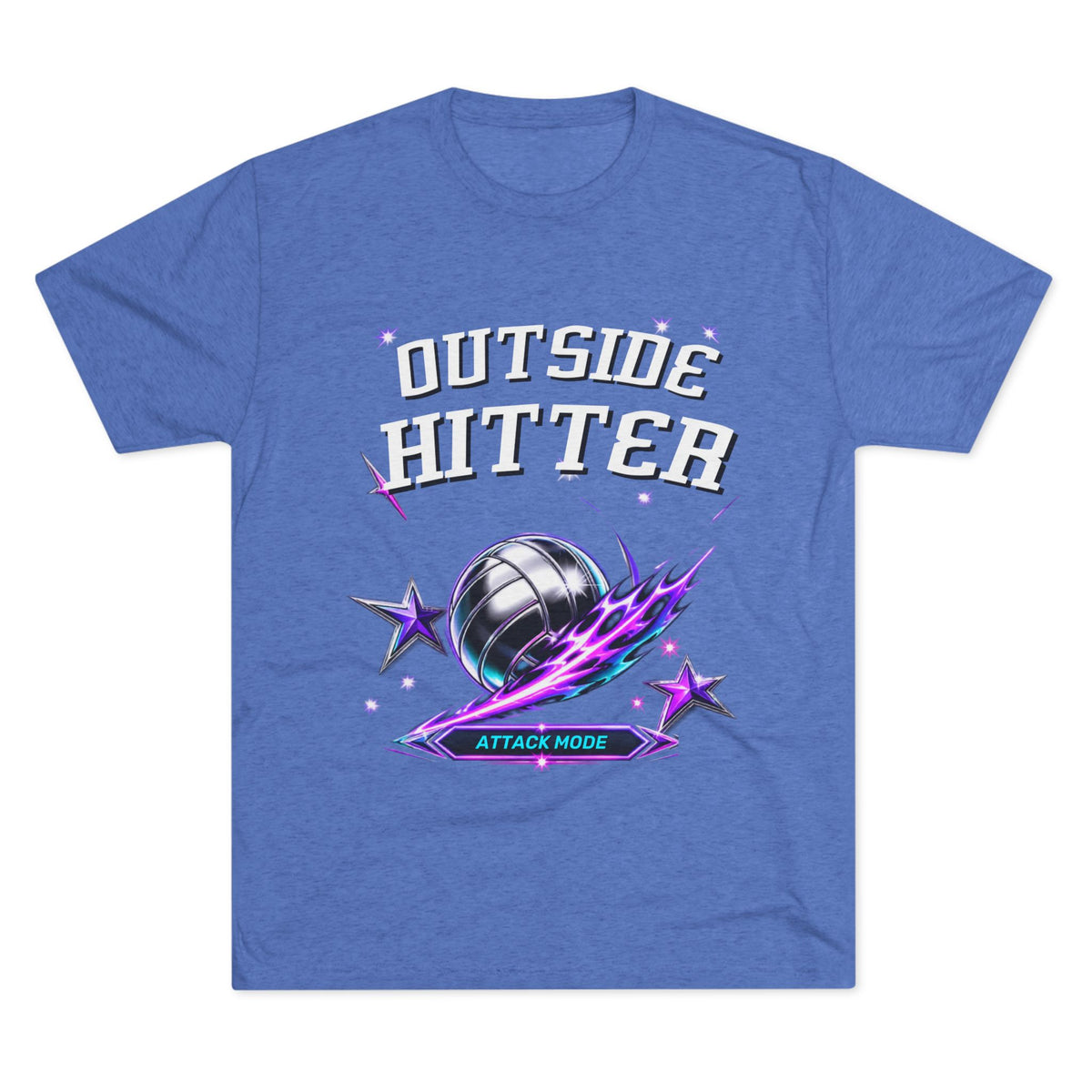 Outside Hitter Volleyball Tee — Attack Mode Graphic Shirt
