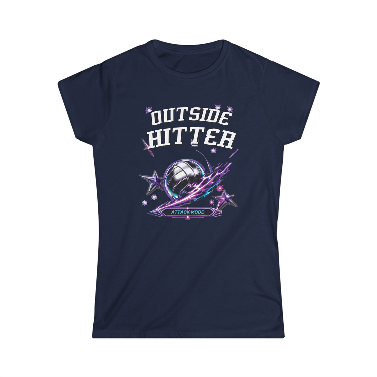 Outside Hitter Athlete Tee – Women’s Softstyle Volleyball Shirt