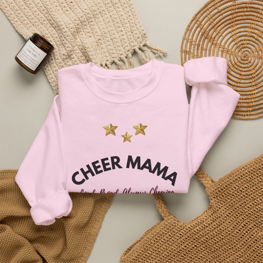 Cheer Mama Loud & Proud Crewneck Sweatshirt – Retro Spirit Design
