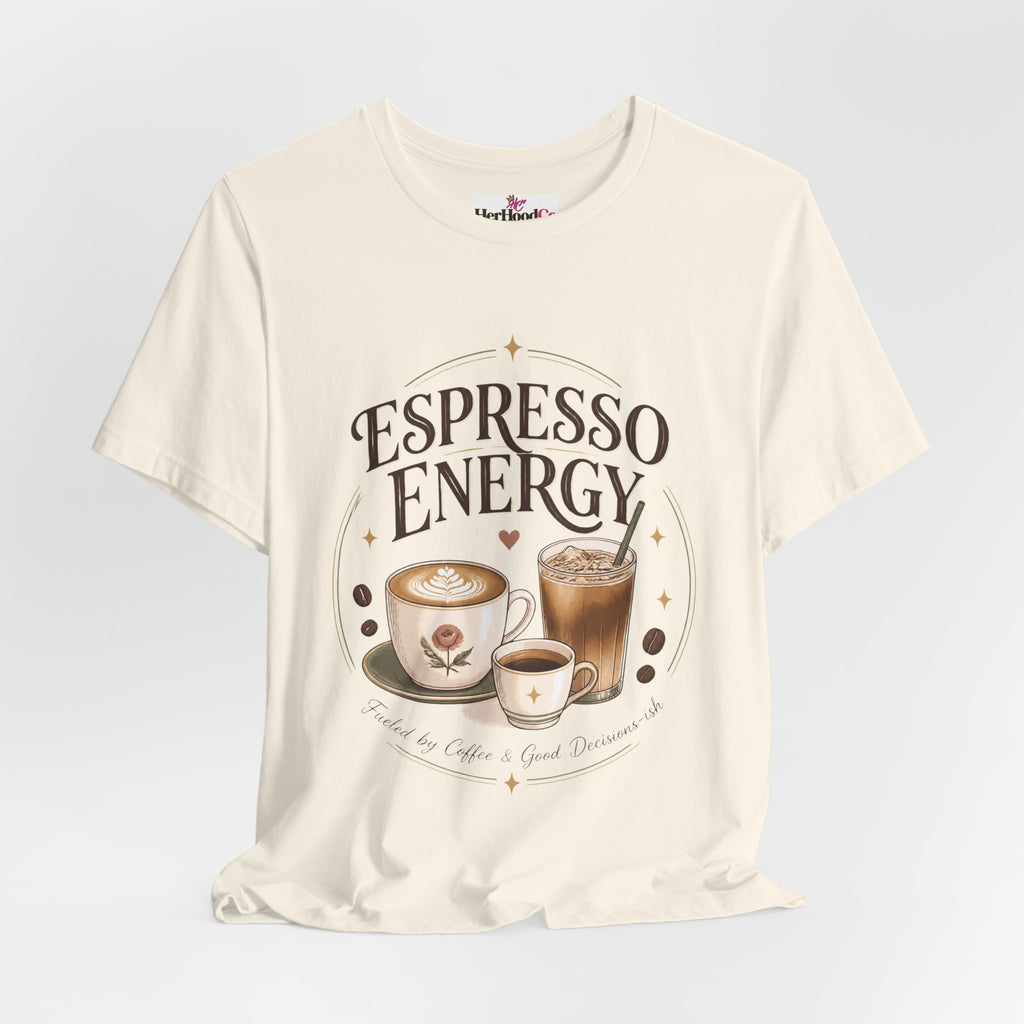Espresso Energy Coffee Tee — Cute Latte & Cappuccino Graphic T-Shirt