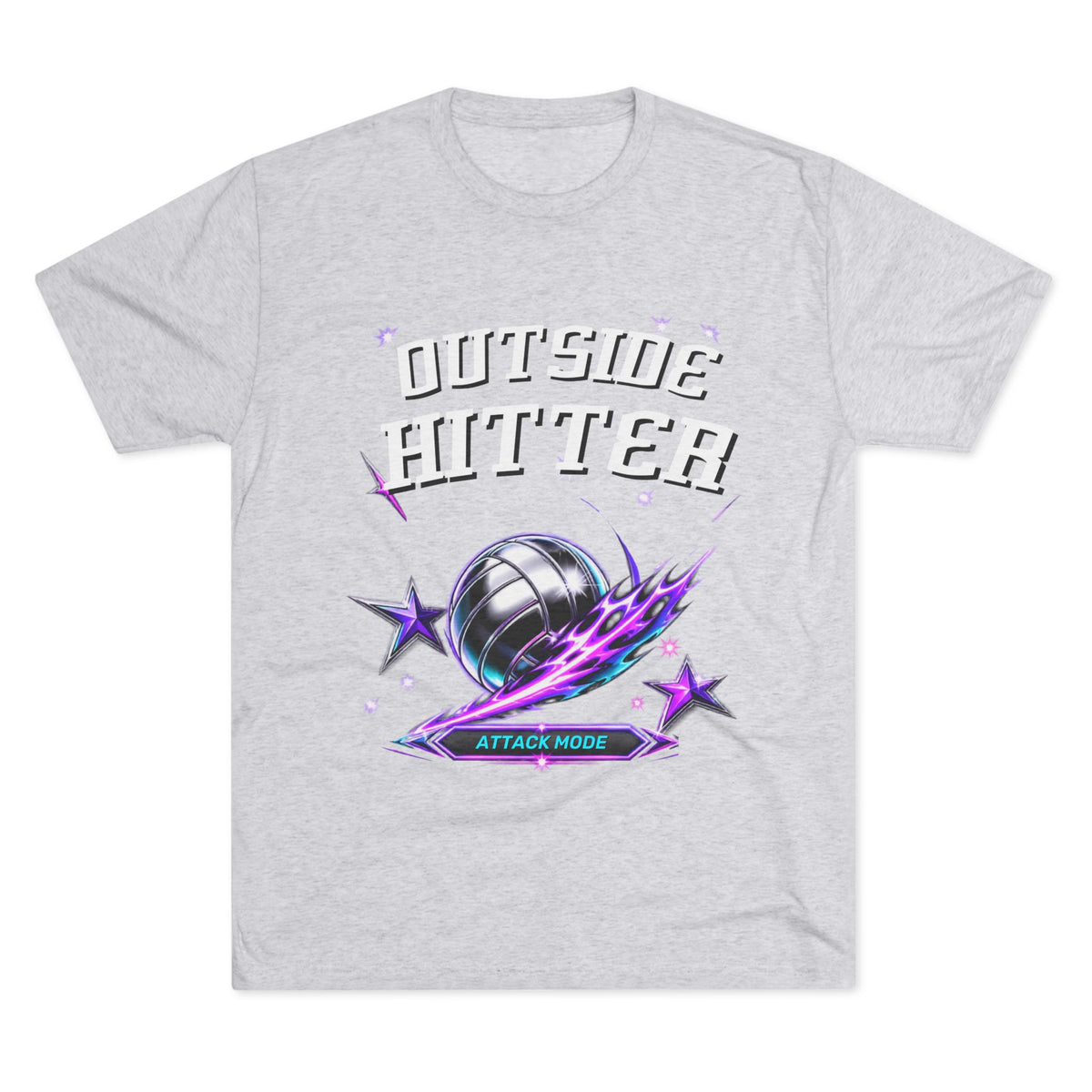 Outside Hitter Volleyball Tee — Attack Mode Graphic Shirt