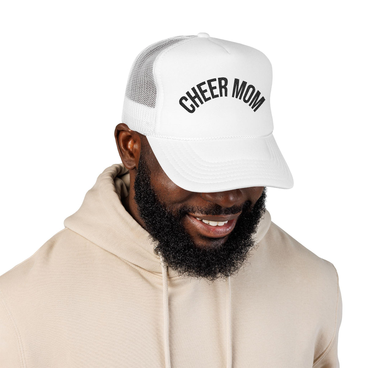Cheer Mom Foam Trucker Hat — Pom-Proud Cheerleading Mom Cap