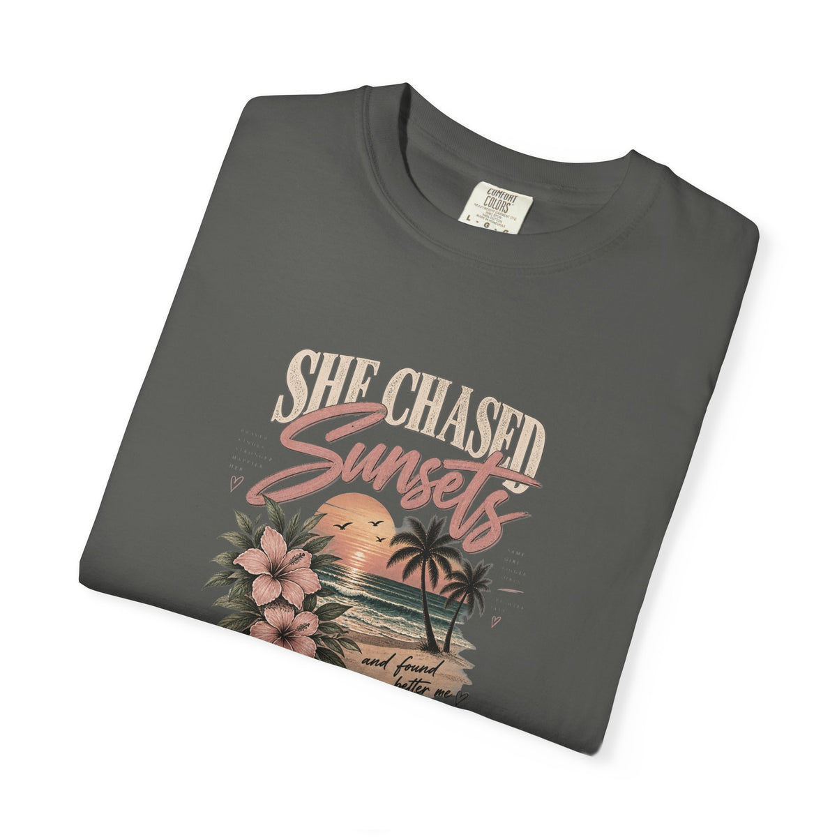 Sunset Beach T-Shirt — Vintage Tropical 'Sunset' Graphic