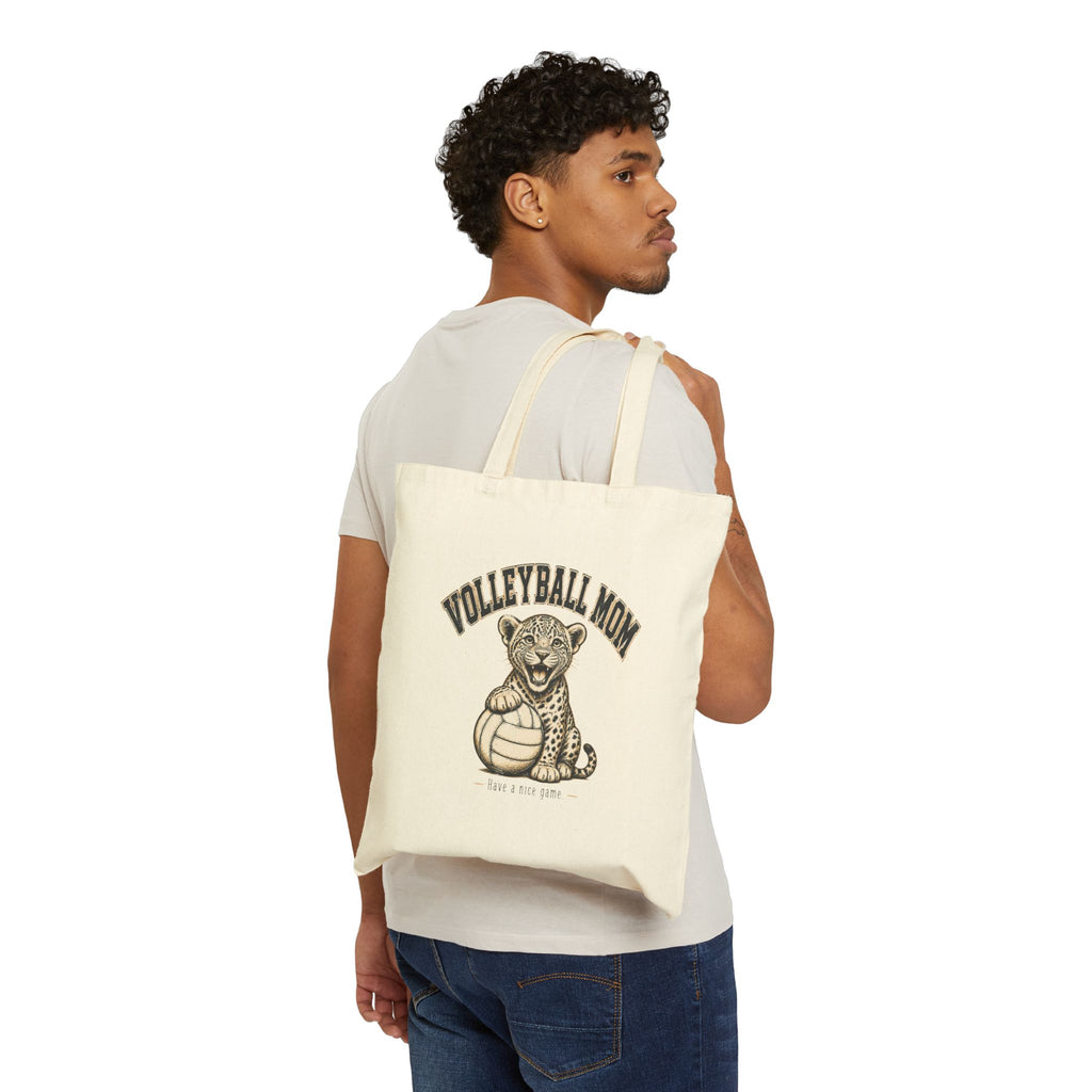 Game Day Cotton Tote Bag — Canvas Grocery & Sports Tote
