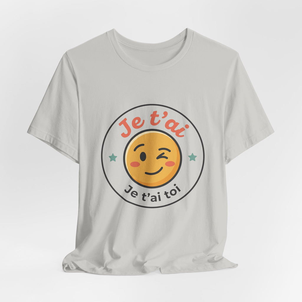 Je t'ai Emoji Tee — French Wink Love Graphic T-Shirt
