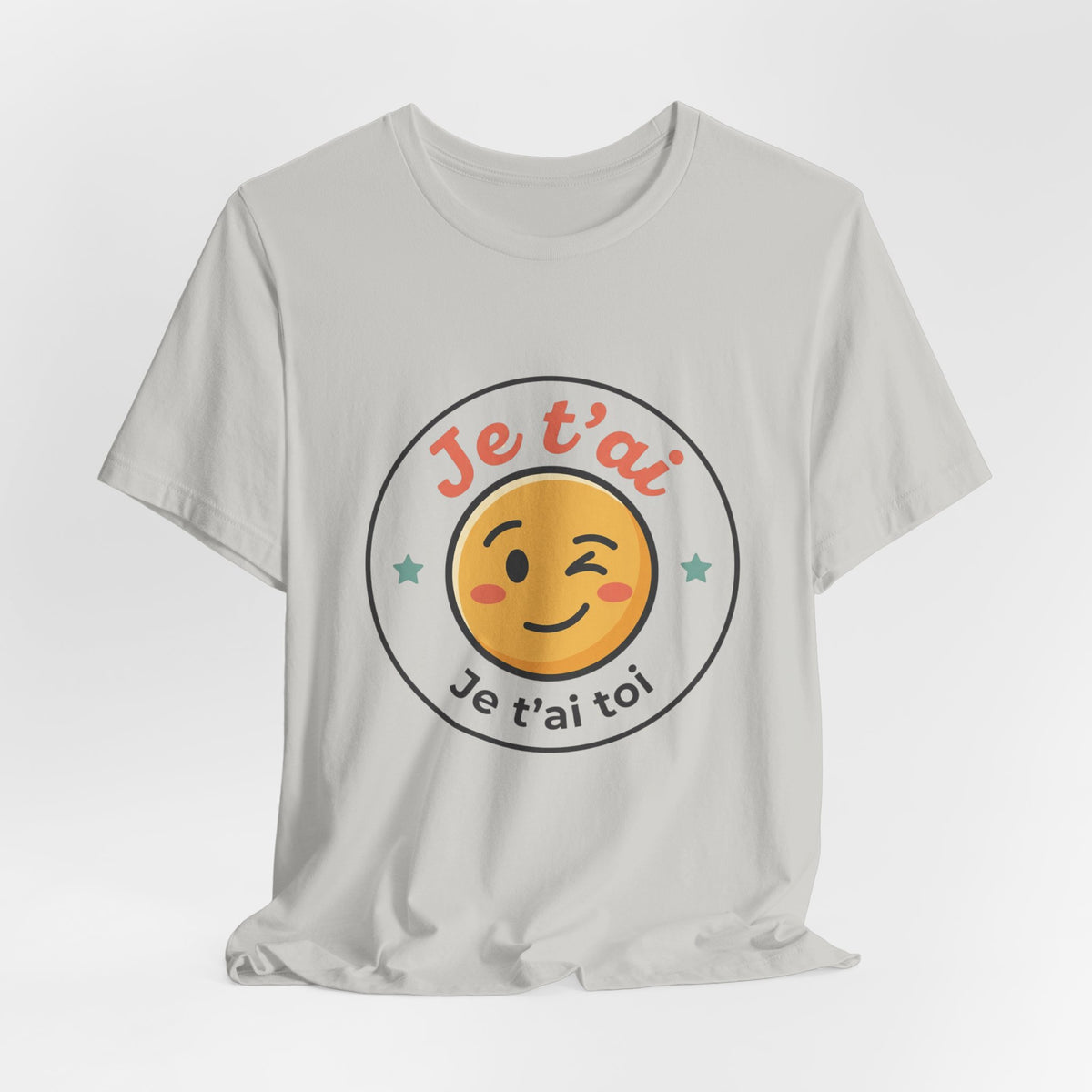 Je t'ai Emoji Tee — French Wink Love Graphic T-Shirt