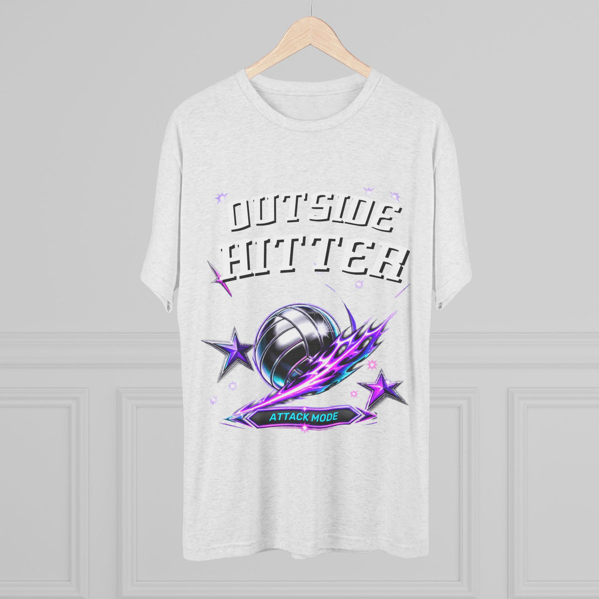 Outside Hitter Volleyball Tee — Attack Mode Graphic Shirt
