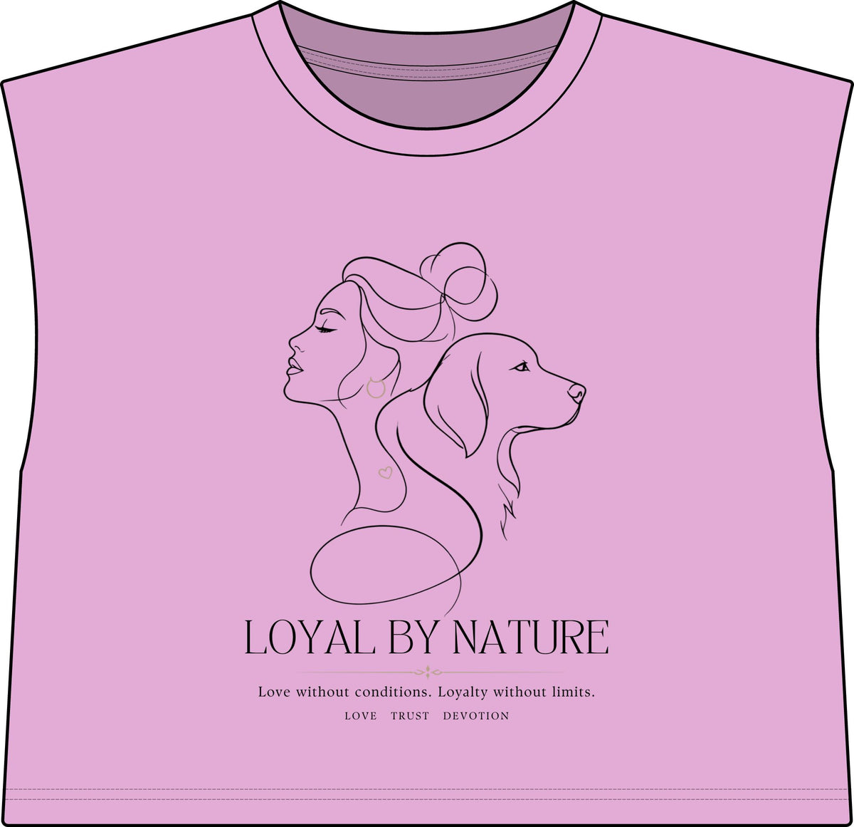 Loyal By Nature Muscle Tee — Women's Dog Lover Graphic Tank