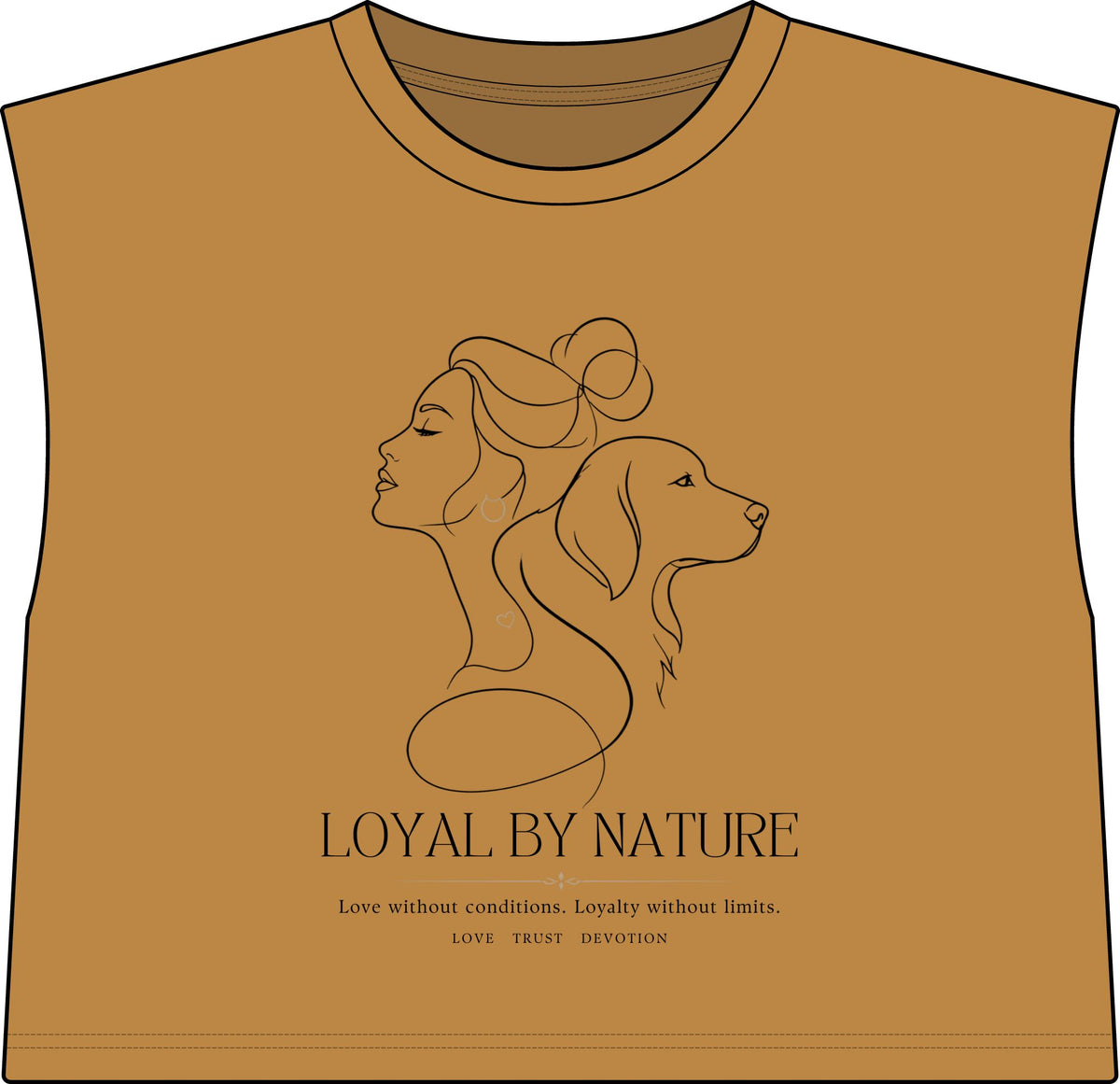 Loyal By Nature Muscle Tee — Women's Dog Lover Graphic Tank